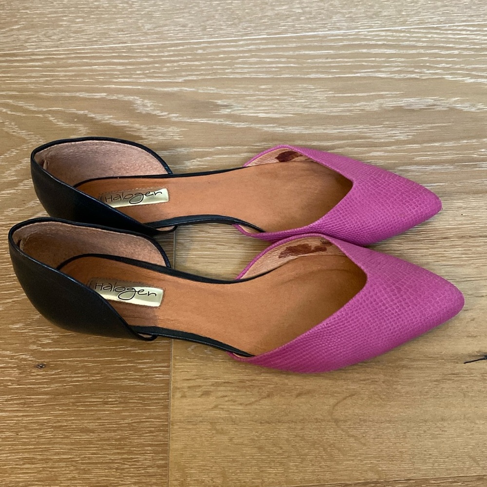 Halogen Leather D’Orsay Flats 8.5